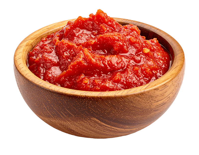 Tomatsås i en träskål