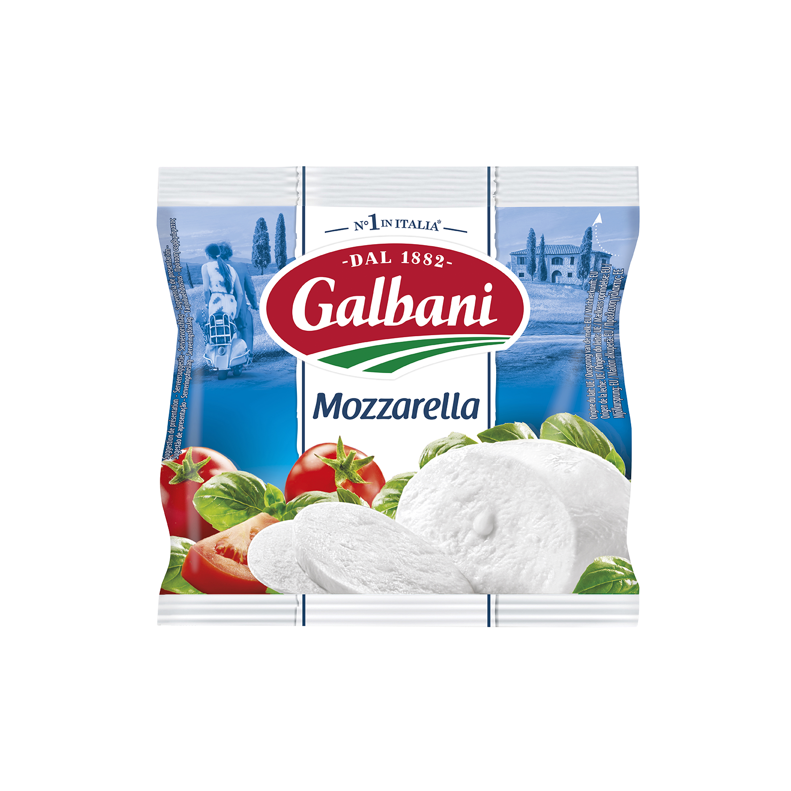 Förpackning Galbani Mozzarella